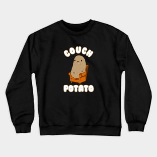 Funny Couch Potato - Kawaii Anime Pun Crewneck Sweatshirt